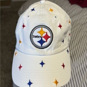 NFL Steelers Hat - White with Multicolor Accents